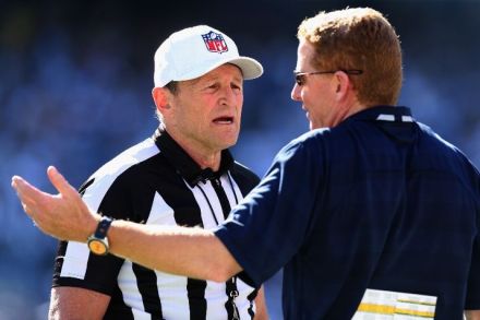 "For the last time, I can't give Jerry Jones a penalty."
