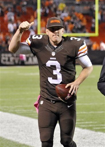 "Who's a ginger Ohio-based NFL quarterback with a a winning team? This guy!"