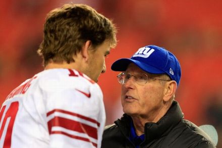 "Remember Eli, Santa is watching. Now go be a good quarterback."